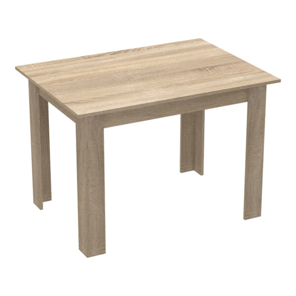 Τραπέζι Manka pakoworld σε sonoma απόχρωση 110x80x77εκ - 361-000002