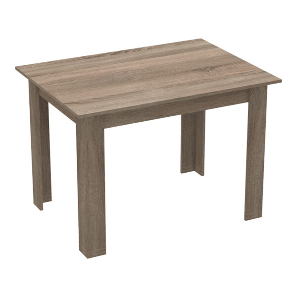 Τραπέζι Manka pakoworld σε sonoma truffle απόχρωση 110x80x77εκ - 361-000003