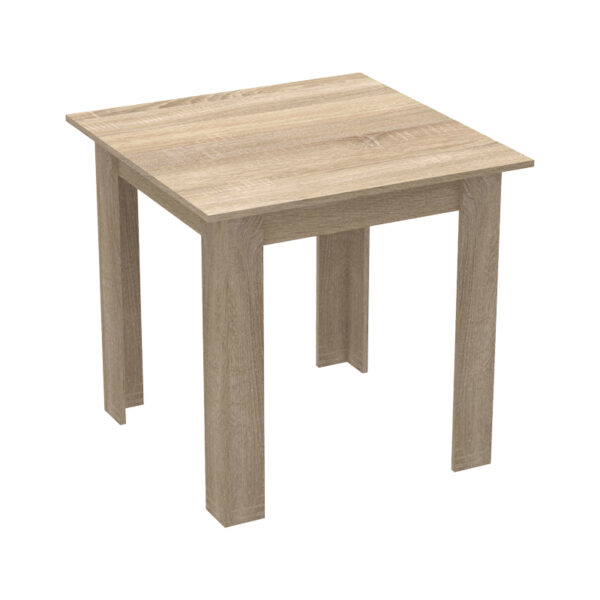 Τραπέζι Manka I pakoworld σε sonoma απόχρωση 80x80x77εκ - 361-000006