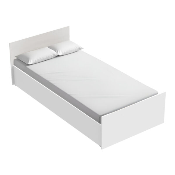 Κρεβάτι Toscana pakoworld σε λευκή απόχρωση 90x200εκ - 361-000024