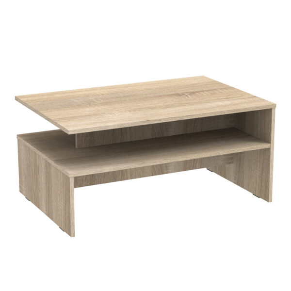 Τραπέζι σαλονιού Kolya pakoworld σε sonoma απόχρωση 90x60x42.3εκ - 361-000031