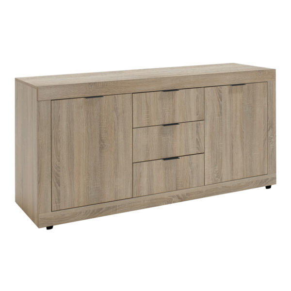 Μπουφές Doha pakoworld σε sonoma απόχρωση 180x45x80.5εκ - 361-000070