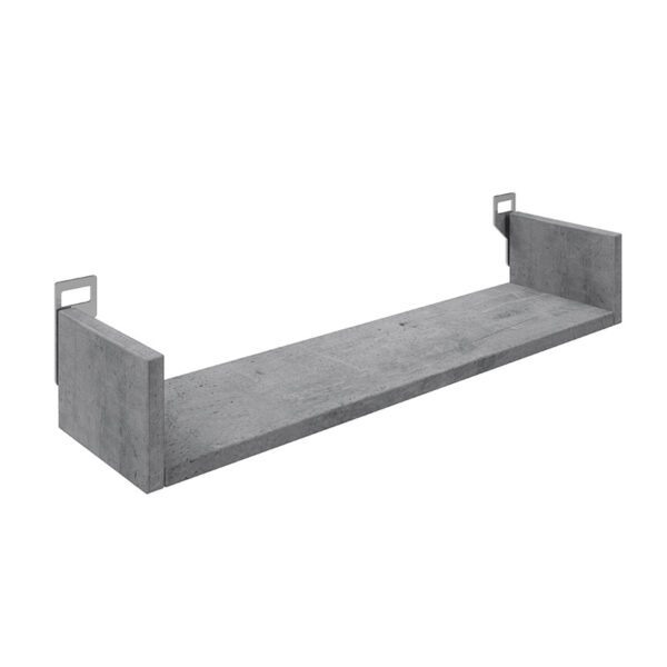 Ραφιέρα τοίχου Derva pakoworld σε cement γκρι απόχρωση 60x15x10cm - 361-000086