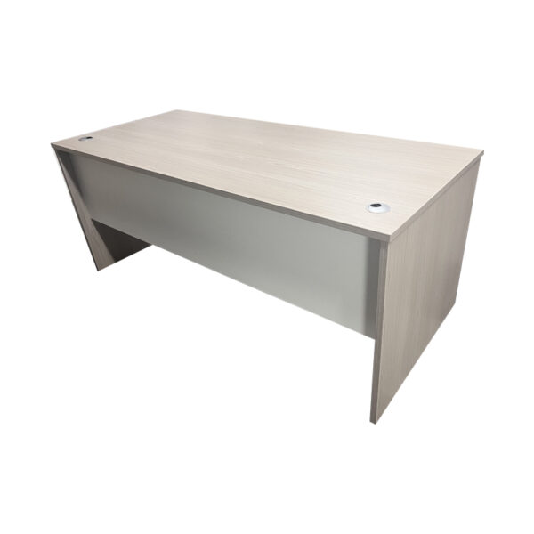 Γραφείο εργασίας Armadi pakoworld σε sonoma-λευκή απόχρωση 160x80x75εκ - 367-000007
